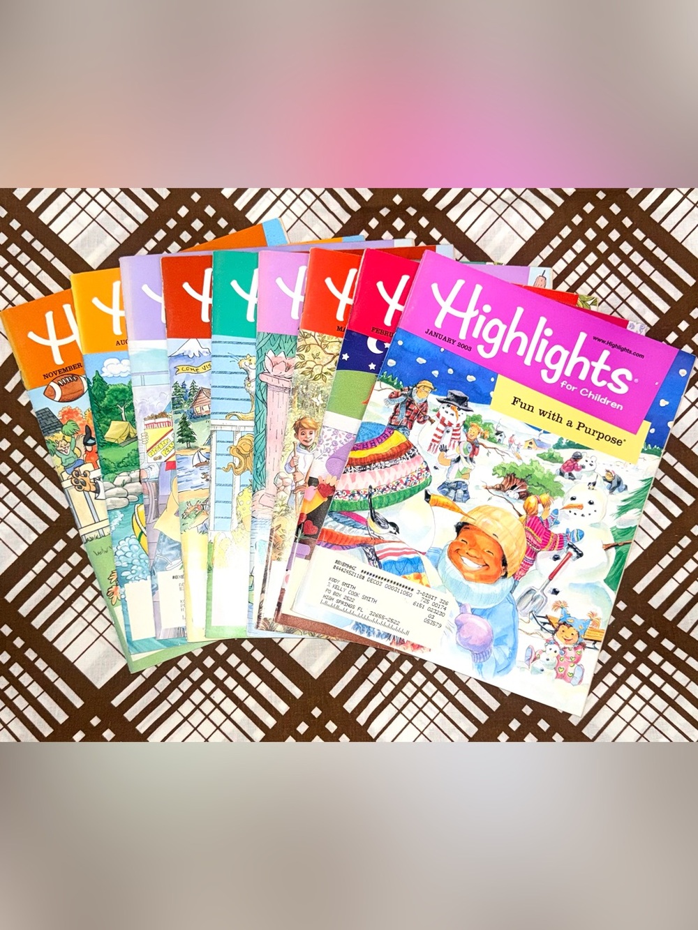 Vintage 2003 Highlights for Children Magazines Lot of 9 Y2K Nostalgia Clean